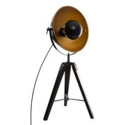 Lampe trépied ""Lahti"" noir H71cm - Atmosphera createur d'interieur