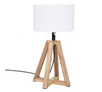 Atmosphera - Lampes à poser d'extérieur Matia - bois d'acacia - marron caramel - H59 cm