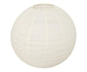 Atmosphera - Lanterne boule jordy d.57cm en lin blanc