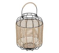Atmosphera - Lanterne Cosy - métal et Verre - Noir - H33 cm