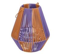 Atmosphera - Lanterne Pool avec poignée 23x23x27,5cm Jaune et Beige - Modéle b