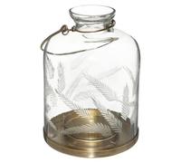 Atmosphera - Lanterne Wonder - verre ciselé H17 cm