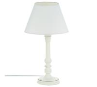 Atmosphera Lampe Leo Blanc H36 cm