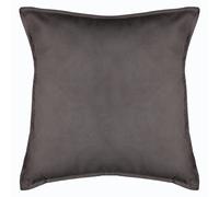 Atmosphera Coussin Lilou déhoussable effet velours polyester 55 x 55 cm Gris foncé