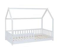 Atmosphera - Lit cabane pour enfant BOSCO - 90 x 190 cm - Blanc