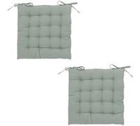 Atmosphera - Lot 2x Galette de chaise - Céladon