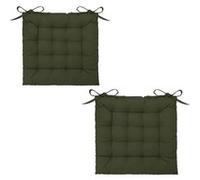 Atmosphera - Lot 2x Galette de chaise - Kaki