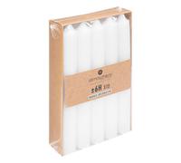 Atmosphera Lot de 10 bougies bâtons blanc - 16 cm