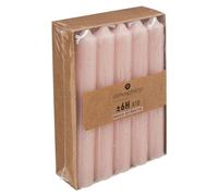 Comptoir de la Bougie - Lot de 10 Bougies Bâton Hugo 16cm Rose Clair