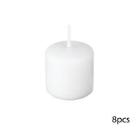 Atmosphera Lot de 10 bougies votives - Blanc