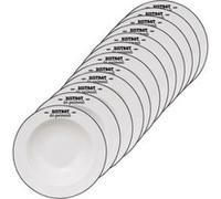 Atmosphera - Lot de 12 assiettes à pâtes "Bistrot des gourmands" - Blanc Blanc