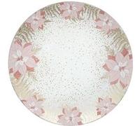 Atmosphera - Lot de 12 dessous d'assiette Fleur D.33 cm - Rose et or Rose
