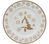 Atmosphera - Lot de 12 dessous d'assiette Sapin Diam 33 cm - Or Or G