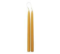 Atmosphera Bougies bâton Hugo Lot de 2 30 cm Moutarde G