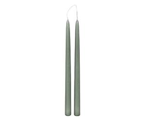 Atmosphera - Lot de 2 bougies bâtons Hugo en coton H30cm vert céladon