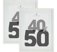 Atmosphera - Lot de 2 cadres photo EVA - 40 x 50 cm - Blanc - Eva Blanc