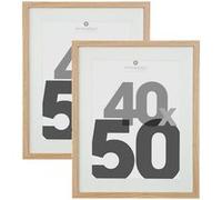 Atmosphera - Lot de 2 cadres photo EVA - 40 x 50 cm - Naturel - Eva Beige
