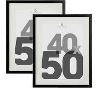 Atmosphera - Lot de 2 cadres photo EVA - 40 x 50 cm - Noir - Eva Noir