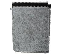 Atmosphera - Lot de 2 Gants de Toilette Joia - Coton 550 GR/m² - Gris foncé 15x21 cm