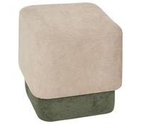Atmosphera - Lot de 2 Poufs Doki Empilables Gris Assortis, 41 x 30 cm - Repose-Pieds, Sièges d'Appoint pour Salon, Chambre