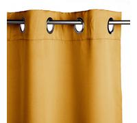 Atmosphera Lot de 2 rideaux occultants ocre - 135 x 240 cm