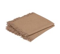 Atmosphera - Lot de 2 serviettes de table Maha - Coton - 40 x 40 cm - Beige