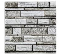 Atmosphera - Lot de 2 Stickers - carrelage - Gris - 30x30 cm
