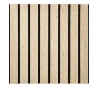 Atmosphera - Lot de 2 Stickers muraux Effet travertin ribo 30x30cm