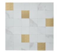 Atmosphera - Lot de 2 Stickers muraux Mina 30x30cm Carreaux Blancs