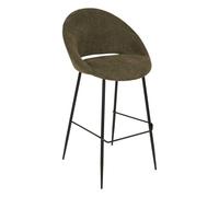 Atmosphera - Lot de 2 Tabouret de Bar amago Vert cèdre 54x52cm