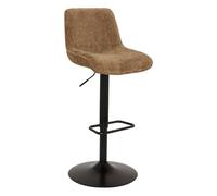 Atmosphera - Lot de 2 tabourets de Bar cirea carré h.105cm pivotant Bronze