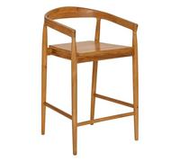 Atmosphera - Lot de 2 tabourets de Bar miyako Marron 56x55,5cm