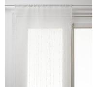 Atmosphera - 2 Voilages Anissa - Longueur 90 cm x Largeur 60 cm - Blanc - Anissa Blanc G