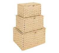 Atmosphera - Lot de 3 Malles Elio Beige l32 37 43cm