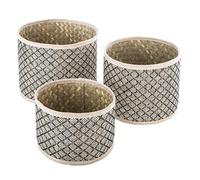 Atmosphera – Set de 3 paniers Nomade en roseau