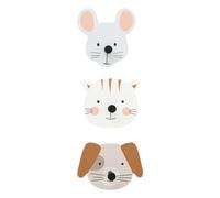 Atmosphera - Lot de 3 patères Enfants adoni 1 Crochet Multicolore