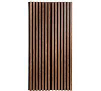 Atmosphera - Lot de 4 panneaux muraux décoratifs effet noyer COLVA - Marron foncé - Colva Marron G