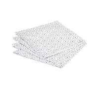 Atmosphera Créateur d'intérieur – Lot de 4 serviettes de table Etnik 40x40 cm Coton Gris