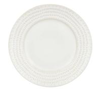 Atmosphera - Lot de 6 assiette plate à bord trait camille d.27 blanc