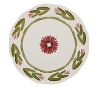 Lot de 6 assiettes plates Mona ronde D.27cm vert - Atmosphera Créateur d'intérieur