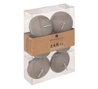 Atmosphera Bougies flottantes Basic 4 cm Lot de 6 Taupe 25 g