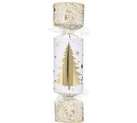 Atmosphera - Lot de 6 crackers imprimés sapin de Noël Blanc G