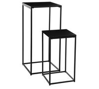 Lot de 2 selettes en métal Noir - Atmosphera