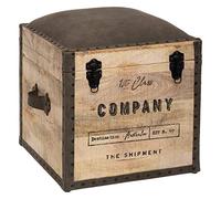 Atmosphera - Malle Pouf Colonial Taupe