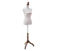 Atmosphera - Mannequin de Couture Poésie, Motif Floral, H 160 cm, Pied en Bois - pour Chambre, Atelier, Boutique
