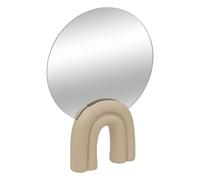 Atmosphera - Miroir à poser wavy bliss résine blanc h36cm