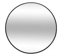 Atmosphera Miroir Alice en métal noir - Diamètre de 38 cm