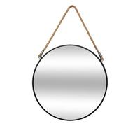 Atmosphera Miroir à suspendre « Corde » Diamètre 55 cm Noir