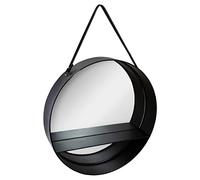 Atmosphera - Miroir étagère Ceinture Noir - métal D55 cm
