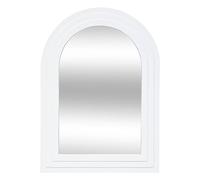 Atmosphera - Miroir Emily en Bois H55cm Blanc